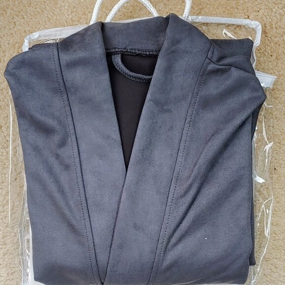 Serenity Home Microsuede Fleece Robe - NEW! - Picture 1 of 2